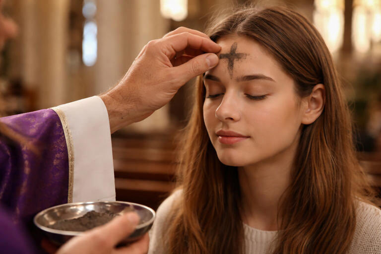 Miércoles de ceniza inicia la #Cuaresma. Tomemos en cuenta que:
-La Santa Misa no es obligatoria.
-Se puede acudir a los templos para participar en el rito de imposición de ceniza y recordar nuestra fragilidad.
-Es un día de ayuno y de abstinencia de carne.
-El ayuno más común de