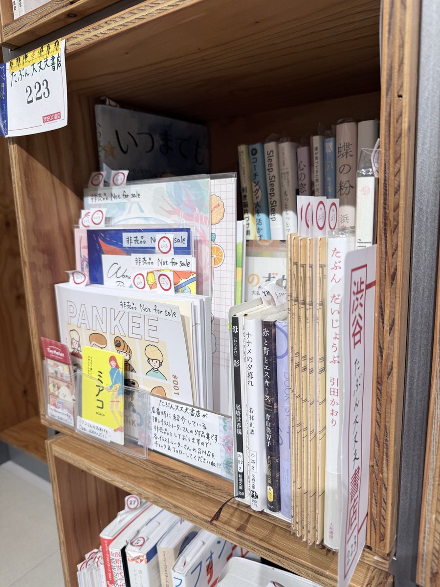 #渋谷マルマル書店
私の店番は終了しましたが、予定変更で本日は18時まで営業しています📚

ありがたいことにちょこちょこZINEが売れているので追加しました🙏✨その他にも何冊か本を新しく置きましたので、書店にお越しの際はご覧ください☺️

次回は2/25(水)12-15時で店番に入ります！
#シェア型書店