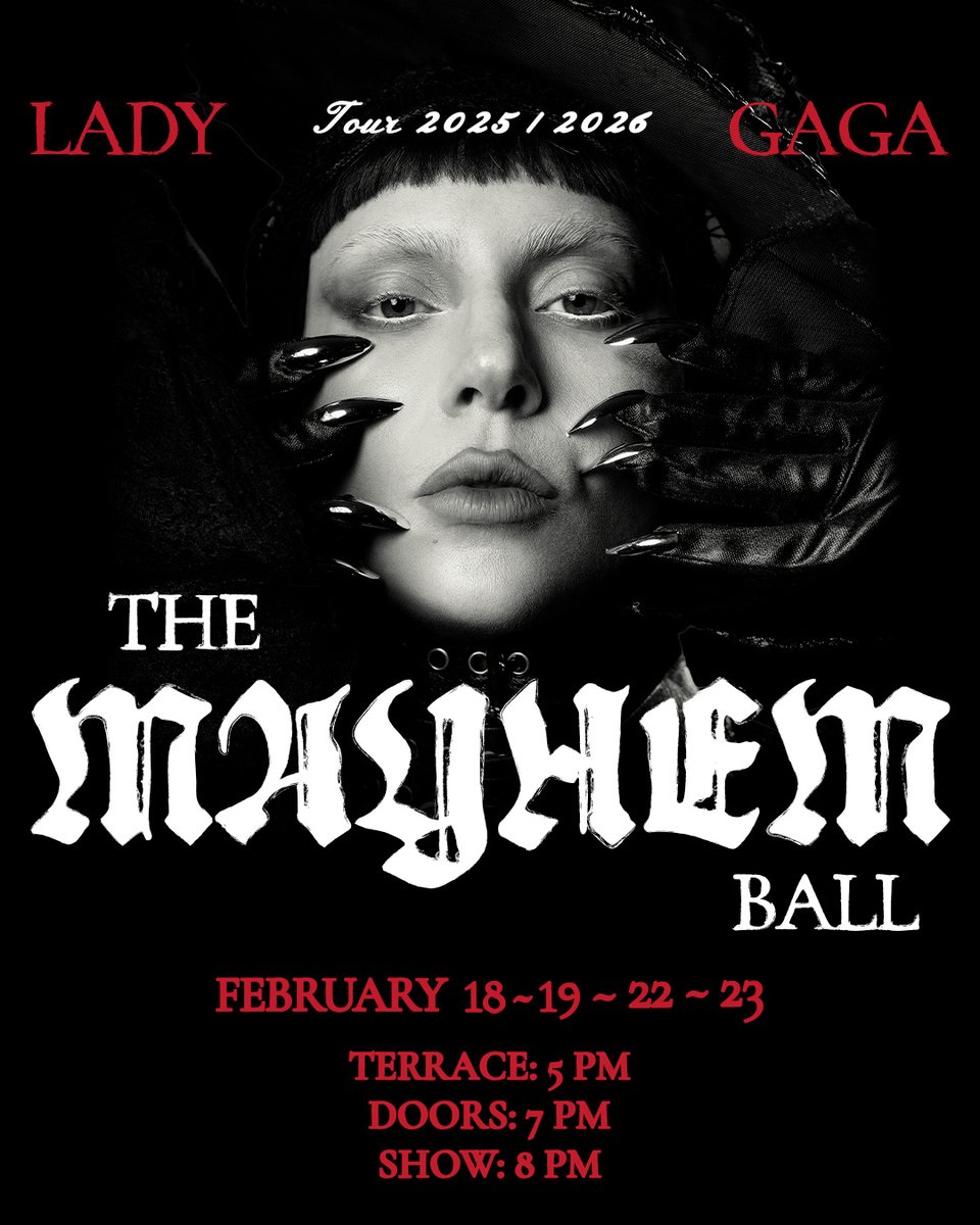 She's back.

🎟️: bit.ly/MayhemBall
ℹ️: thekiaforum.com/Lady-Gaga-6
🚗: bit.ly/KiaForumParking