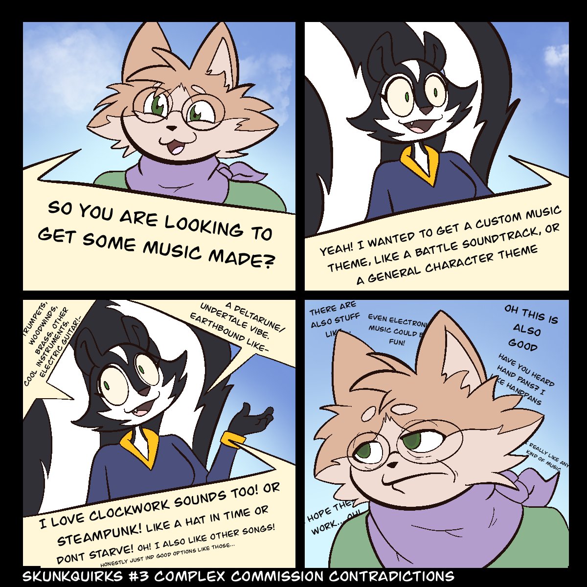 SkunkQuirks Webcomic tweet media