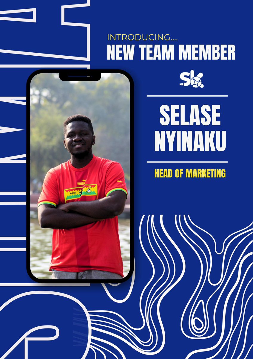 SikaDMA's tweet photo. Welcome @selasenyinaku to the team as our Head of Marketing 🎉
We’re excited to have his creativity and expertise driving our brand forward.
Let’s do great things together 🚀
#ShapingBrands, #EmpoweringAthletes https://t.co/VX272rcoyz