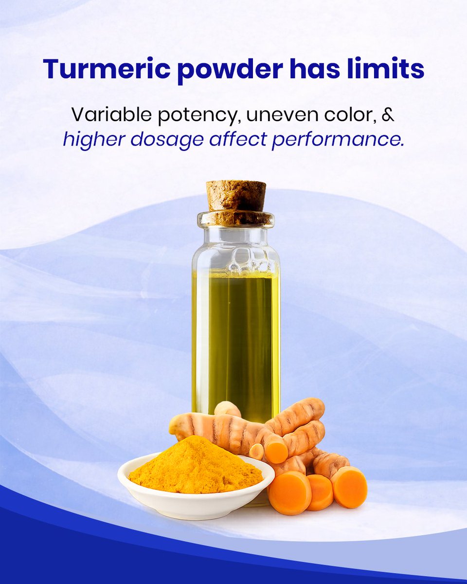 the91Api's tweet image. When consistency matters, powder isn’t always enough.

Turmeric Oleoresin delivers precise potency, better stability, and lower inclusion levels across multiple formats.

91API – Your Trusted Ingredients Partner.

#IngredientScience #TurmericExtract #FormulationMatters