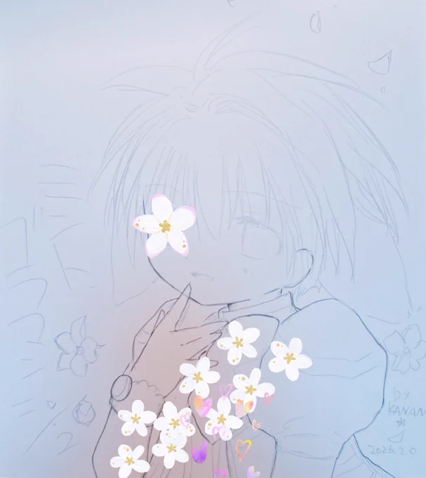 ギャラクシーエンジェル セミオーダー色紙下描き〜ペン入れ ミント・ブラマンシュ *かなんFANBOX限定抽選販売 #ギャラクシーエンジェル #かなんファンボックス