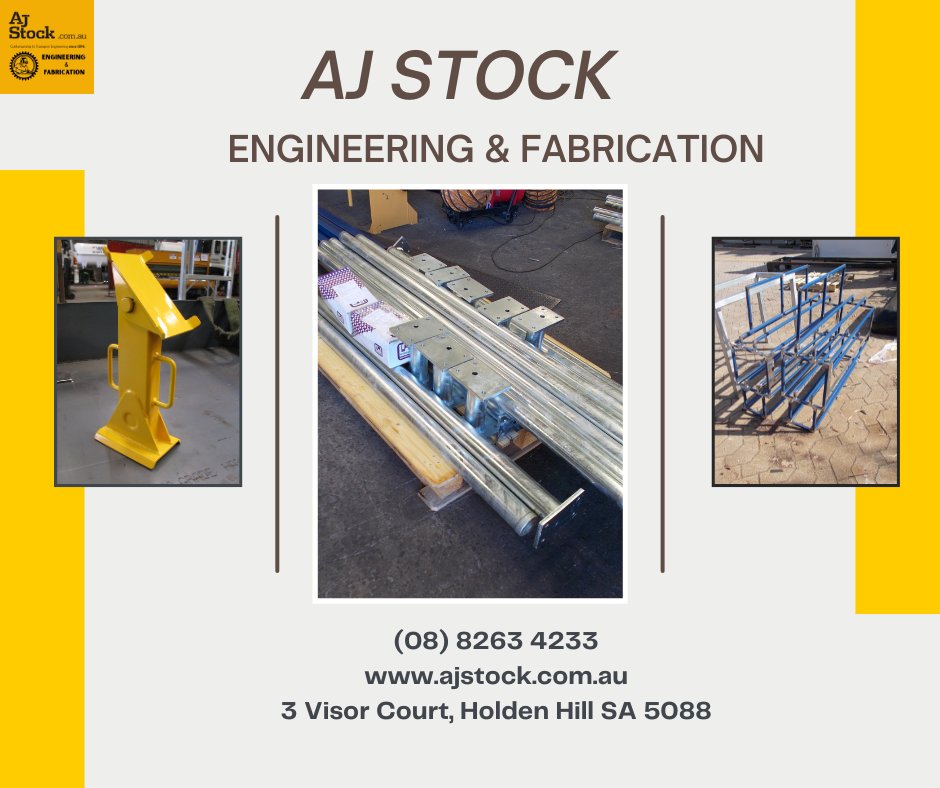 ajstockEnggnFab's tweet photo. Precision. Strength. Reliability.

Custom engineering &amp; fabrication built for real-world industrial performance.

When durability matters, build it right the first time.

📍 SA | 📞 (08) 8263 4233
#MetalFabrication #Engineering #StructuralSteel #Manufacturing #AJStock https://t.co/rMbqztWdvi
