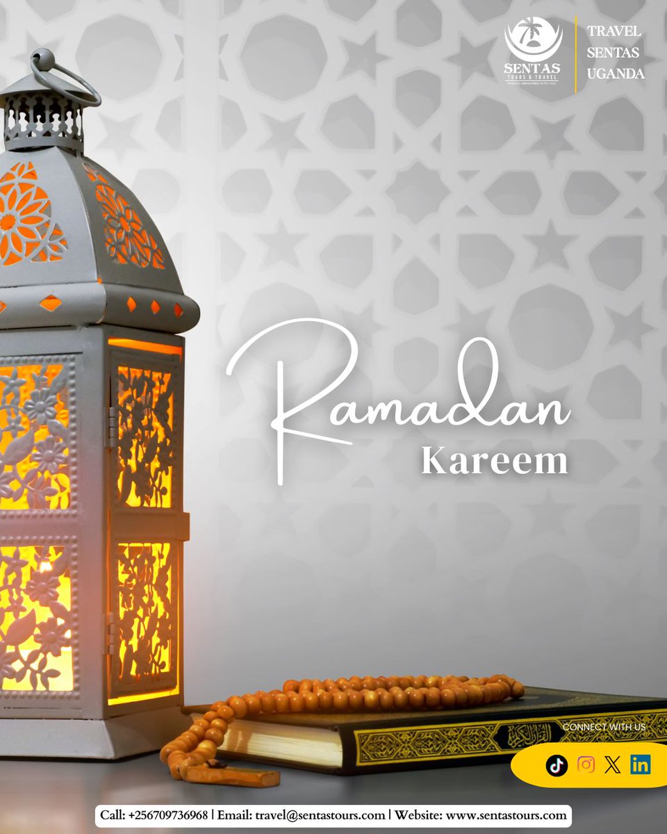 We are wishing you and your loved ones Ramadan Kareem ✨

#ramadan2026 #travelsentasuganda
