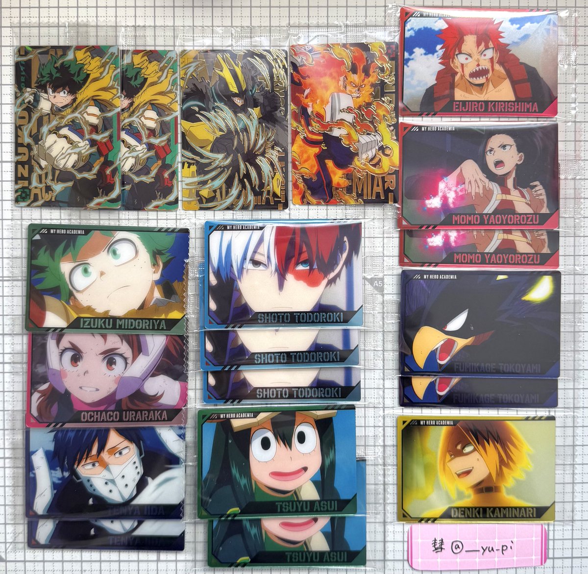 __yu_pi's tweet photo. 【交換】  僕のヒーローアカデミア ヒロアカ ウエハース

譲┊︎画像のもの

求┊︎同異種 爆豪 ＞ 異種 トガ

郵送交換のみ┊︎比率違い◎

難しいと思いますがなんでも検討します︎︎☁
検索からでも気軽にお声掛けください🙇🏻‍♀️ https://t.co/j9XXVObvTQ