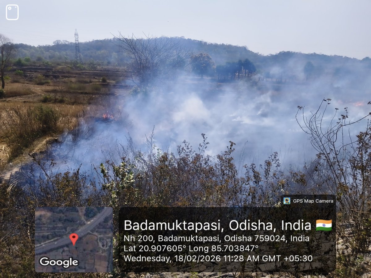 ddnewsangul's tweet photo. 🚨 Illegal open burning at Badamuktapasi (NH-200), Angul.
Smoke choking the area. Wildfire risk high. Where is the enforcement? Act NOW. @CMO_Odisha @districtadmndkl @DfoDhenkanal
@ForestDeptt @OdishaFS
#Odisha #dhenkanal #StopOpenBurning https://t.co/ROQydIAzG0