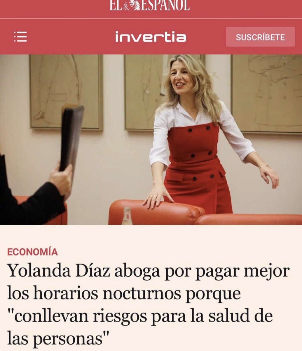 Menos para los médicos que se pagan peor 👎🏻que las diurnas🤔

Será porque para nosotros 🩺 no conlleva riesgos para la salud 🤒

<a href="/vicentematas/">Vicente Matas</a> <a href="/Estatuto_Medico/">ESTATUTO MEDICO YA</a> <a href="/DrMiguelLazaro/">Miguel Lázaro</a> <a href="/mariajocesm/">María José García Mateos</a> <a href="/Sanidadtodoa100/">Sanidad "Todo a Cien"</a> <a href="/frelimpio/">Federico Relimpio</a> <a href="/jgt_cto/">Javier García Tirado</a> <a href="/OMC_Esp/">Organización Médica Colegial de España</a> <a href="/DoctorSITHo/">Doctor Vader</a> <a href="/SheilajustoS/">sheilajusto</a> <a href="/MJCampilloP/">MJCampillo</a>