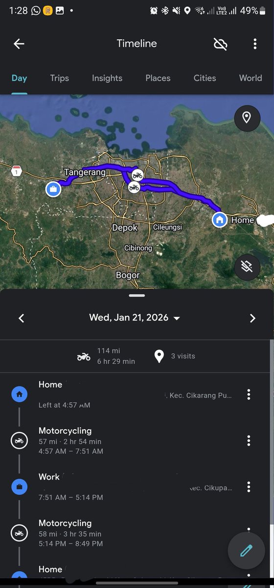lessssugarr's tweet photo. @worksfess biasanya berangkat kerja sekitar jam 04:45 - 05:00 nder, jarak kurleb 90 km'an. tidur jam 10-11 bangun jam 4 https://t.co/syY6suLqiI