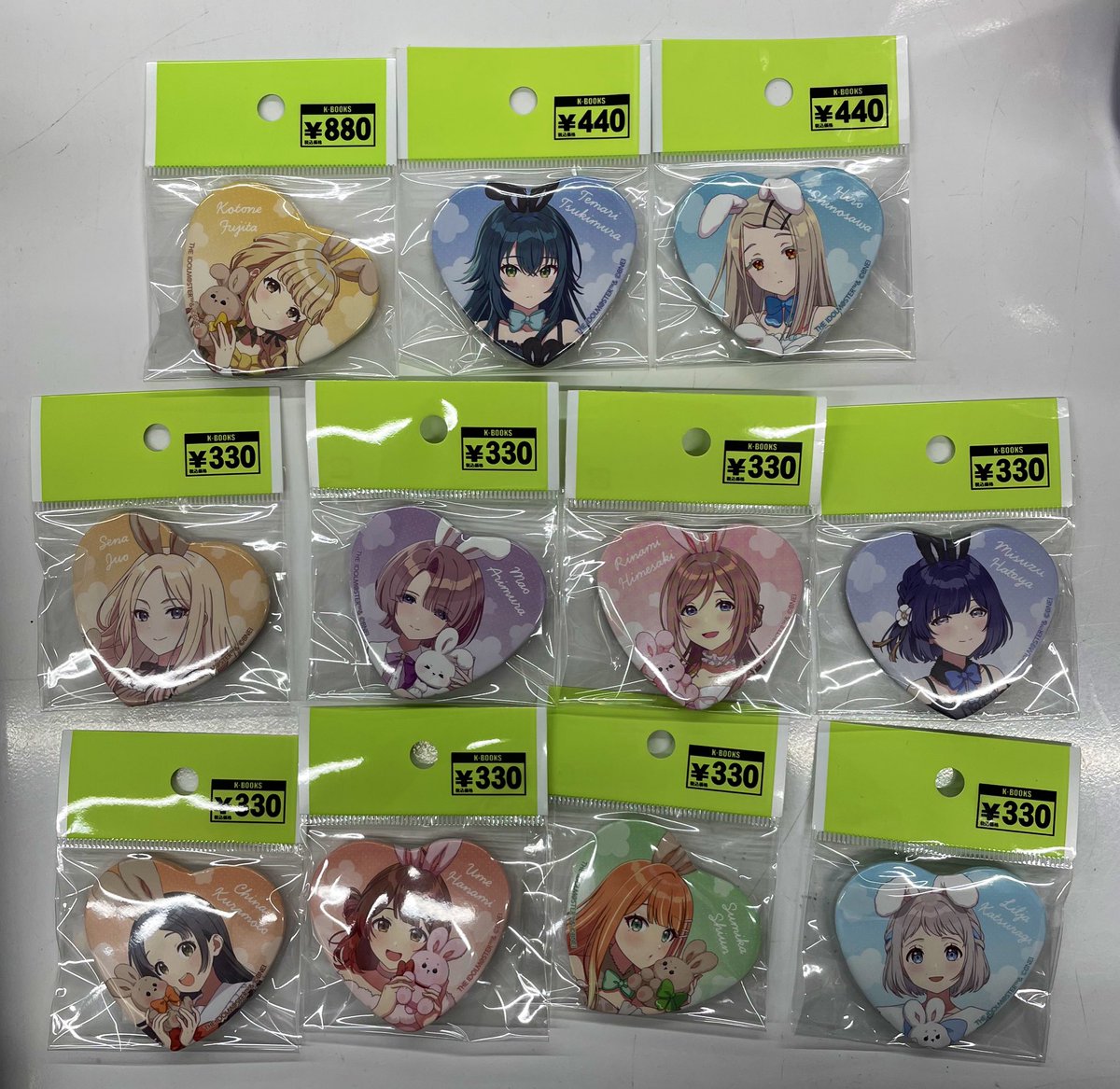 入荷情報】 学園アイドルマスター GIGO ハート缶バッジ まとめて入荷
