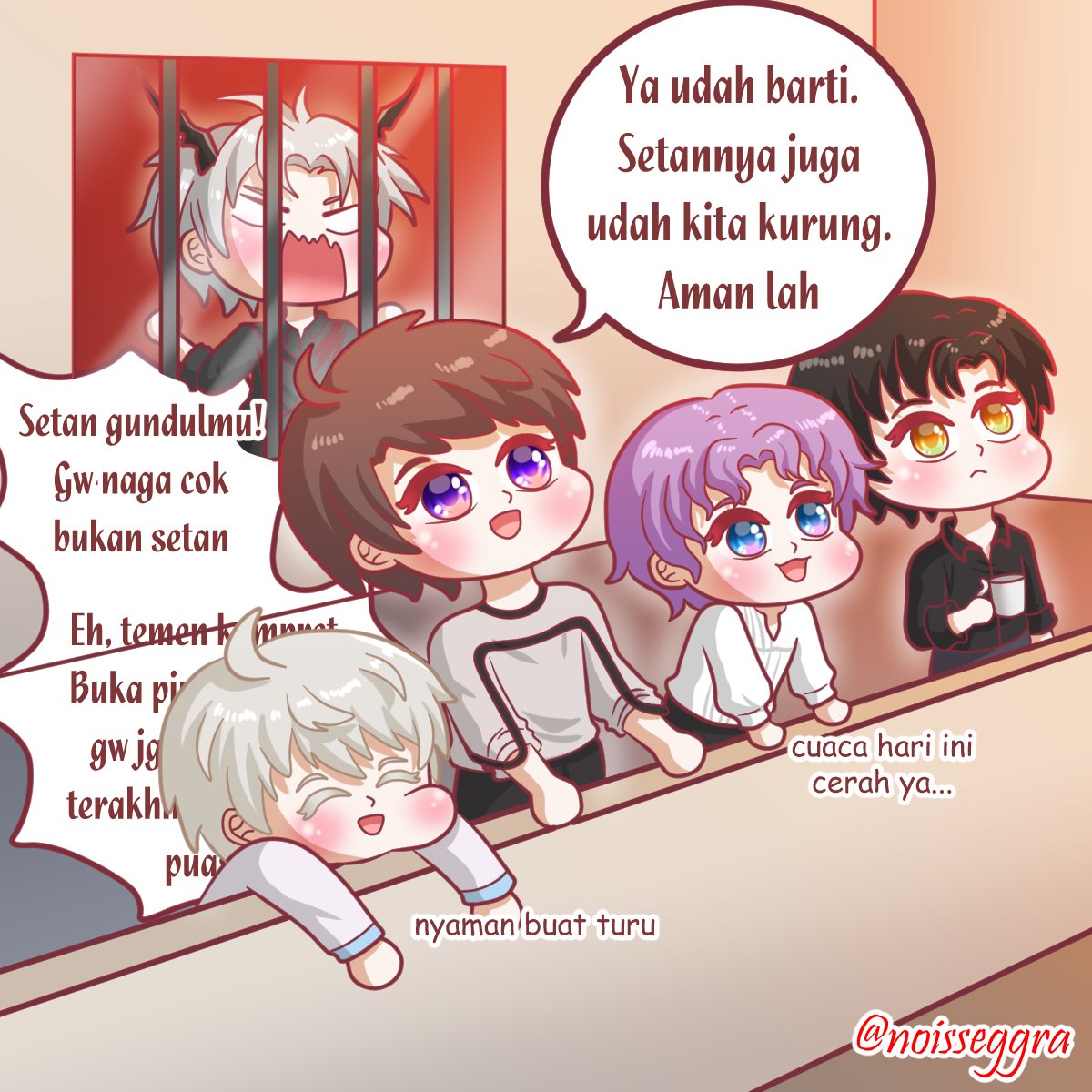 Kai_Noisseggra's tweet image. AU spesial Ramadan (●'▽'●)ゝ
English version below 👇
.
Disclaimer : this is completely AU and FANmade. If it's not to your liking, please kindly scroll away. Thank you 🤗
.
.
#LoveandDeepspace #ramadan #noisseggra #lndsea #xavier #zayne #rafayel #sylus #caleb #fasting