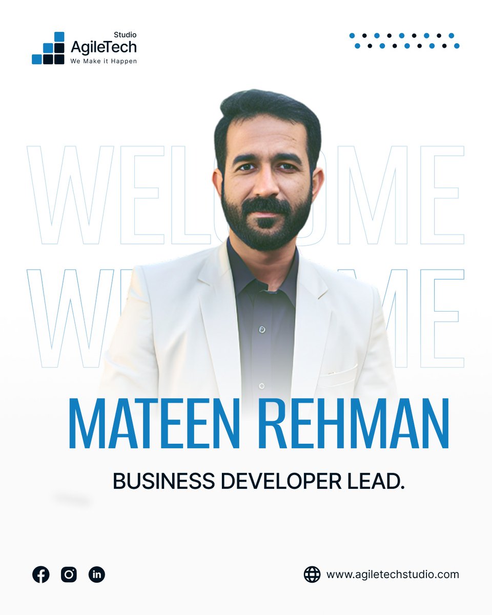 agiletechstudio's tweet photo. We are pleased to introduce Mateen to our team! 🌟
Wishing him great success and growth with us. Welcome aboard, Mateen — excited to have you with us!

#WelcomeToTheTeam #NewJoiner #TeamUpdate #WelcomeMateen #GrowingTogether #TeamWork #NewBeginnings #manymoretocome #agiletech https://t.co/H3nYW3hksg