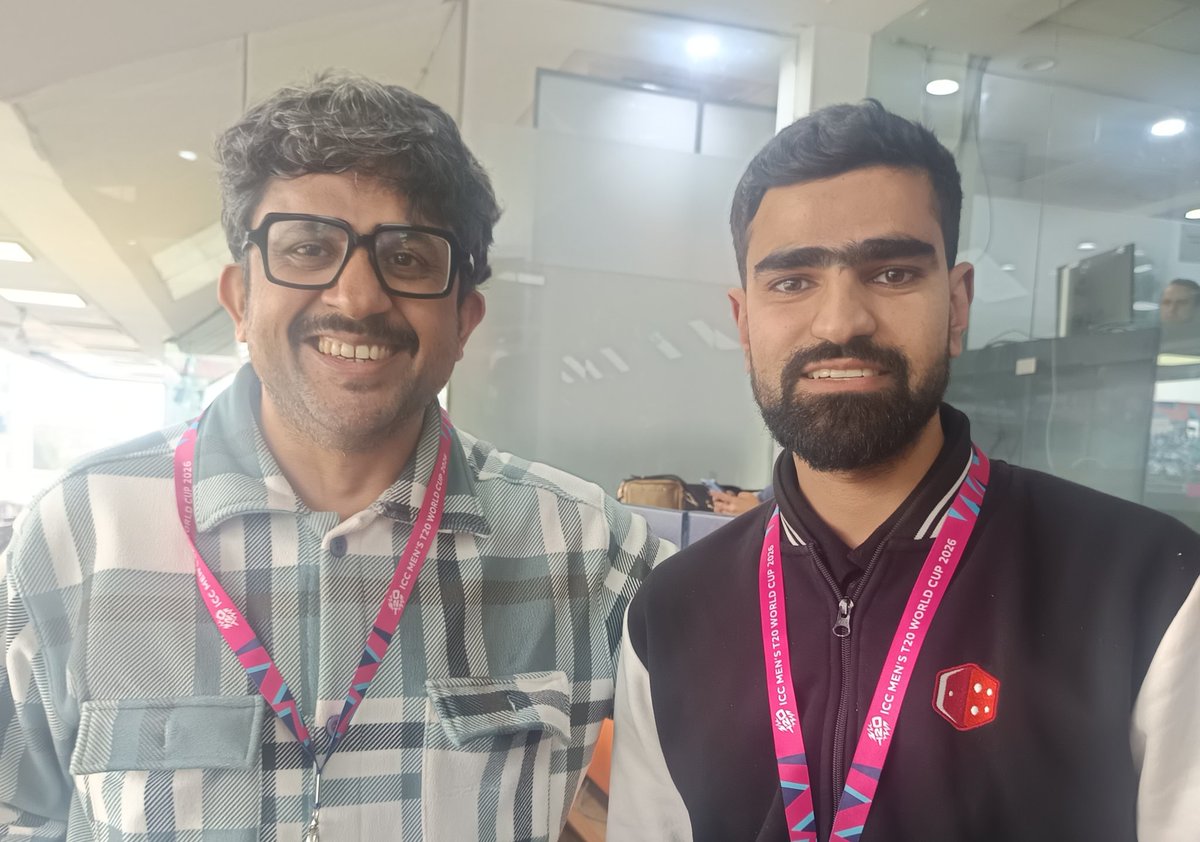 ovshake42's tweet photo. So excited is @64MohsinKamal after Jammu &amp; Kashmir’s first final that his smile has rubbed on to me despite Bengal’s now-familiar defeat. https://t.co/2a0UEJ3JDG