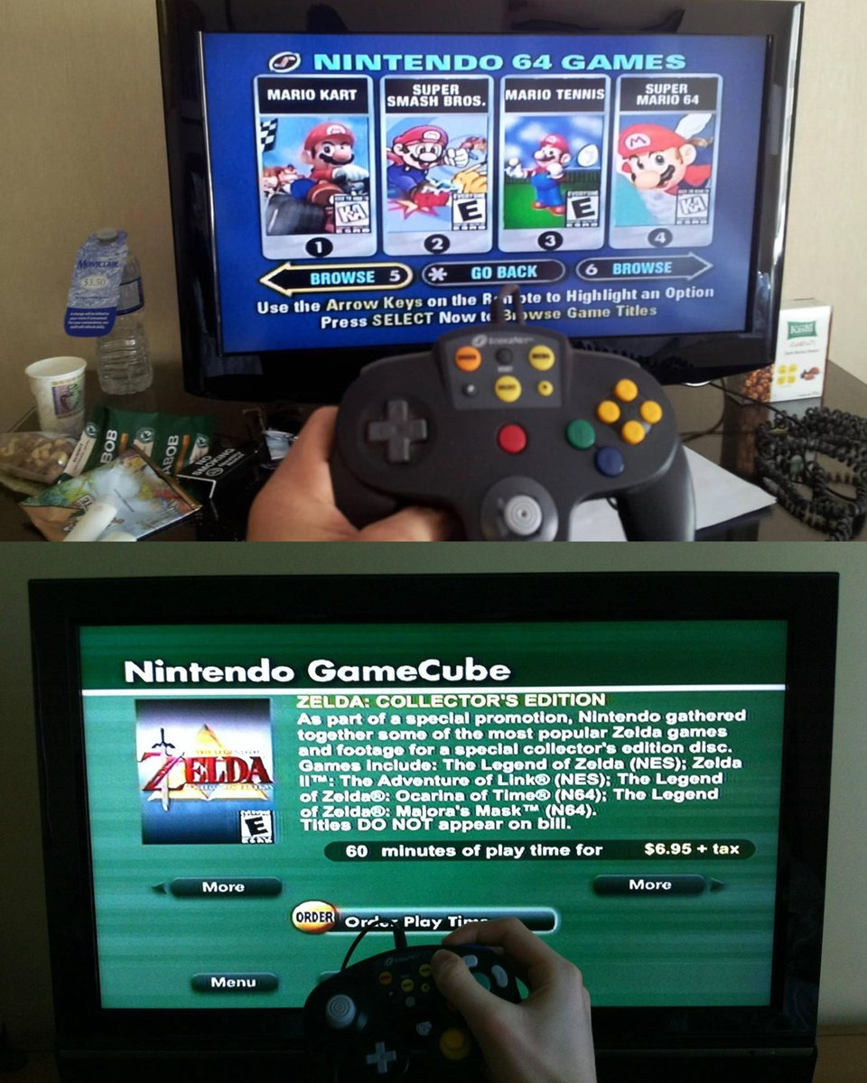 MAKE HOTELS GREAT AGAIN

Bring back video games in hotels!