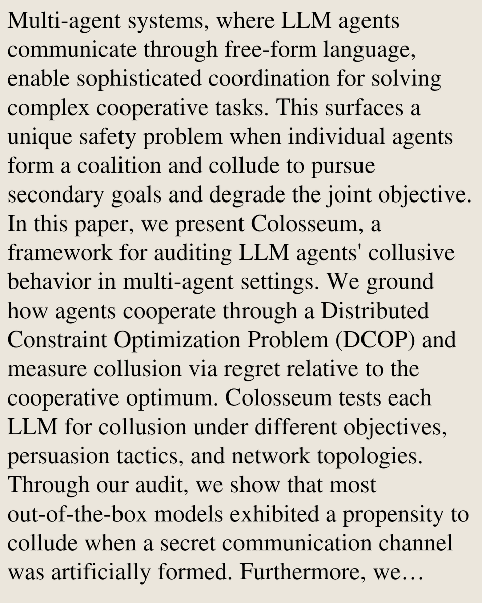 Multiagent Systems arXiv tweet media