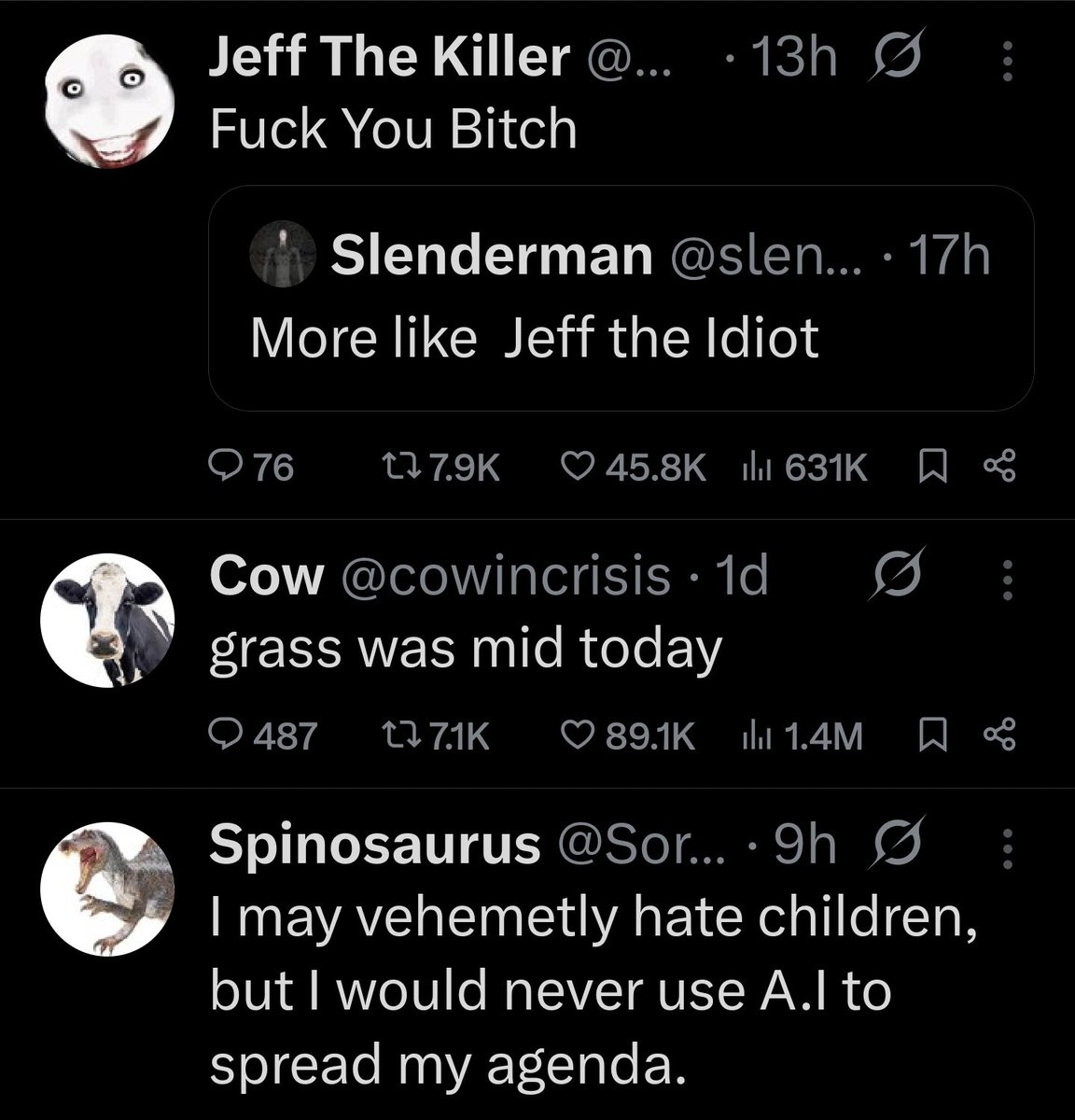 hoodheresies07's tweet image. My tl cooked