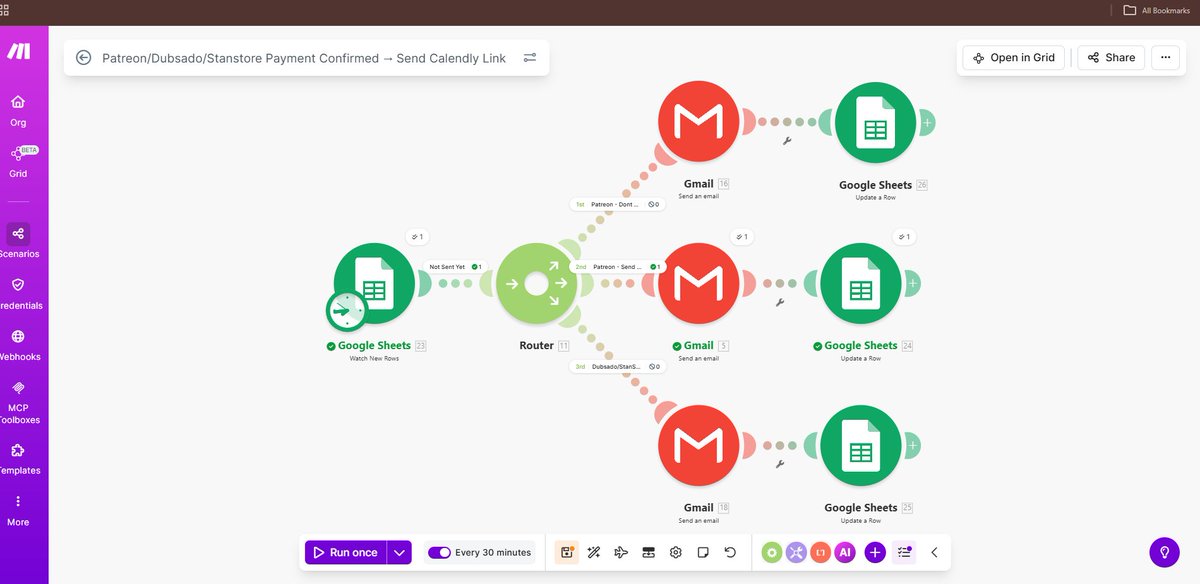 “𝗪𝗲’𝗿𝗲 𝗻𝗼𝘁 𝘂𝗽𝗴𝗿𝗮𝗱𝗶𝗻𝗴 𝗔𝗶𝗿𝘁𝗮𝗯𝗹𝗲. 𝗪𝗲 𝗱𝗼𝗻’𝘁 𝗵𝗮𝘃𝗲 𝘁𝗵𝗲 𝗯𝘂𝗱𝗴𝗲𝘁.”

That’s what my client told me after their payment system broke… again.

Here’s what was happening behind the scenes:

• 3 payment sources... Patreon, Dubsado, Stan Store
•