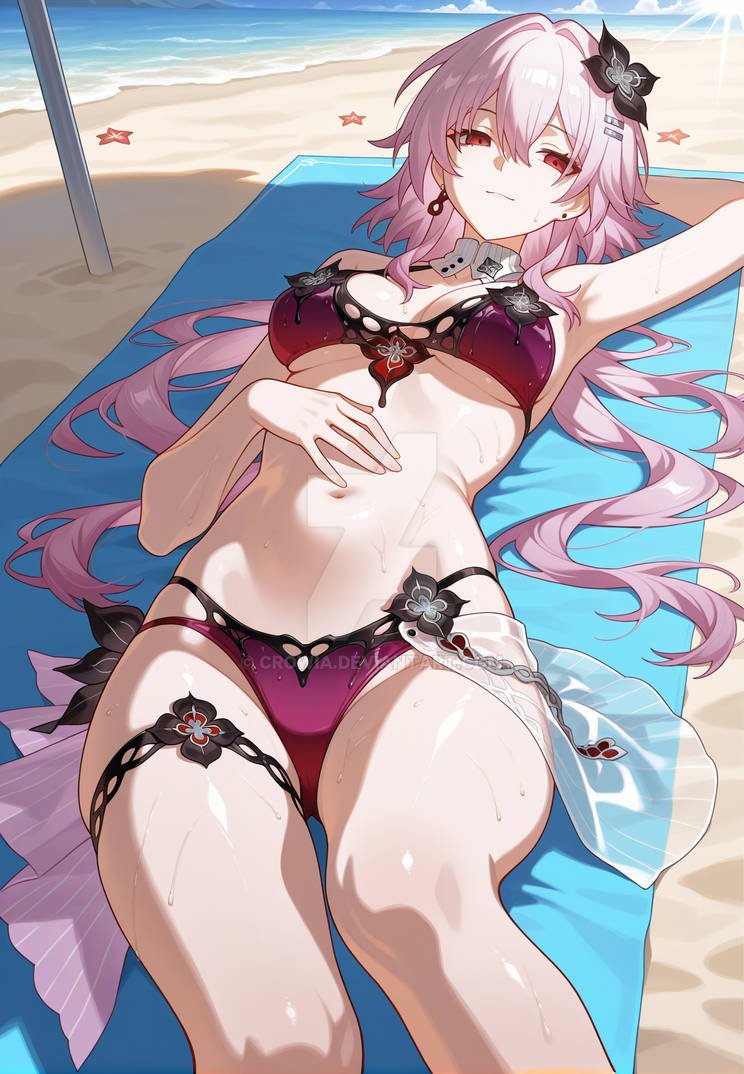 Evernight is relaxing on the Beach

#Evernight #HonkaiStarRail #HSR