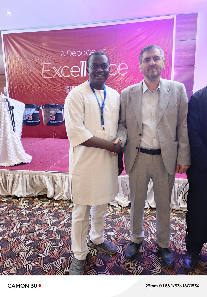 abuchi_eugene's tweet photo. 48 hours in Kano!
 
Yesterday, at Silkcoat Paints Nigeria LTD, 10 - years anniversary dinner and distributors award.
 
At Basato Global Link Limited, we remain one of the major distributor of Silkcoat Paints - the makers/producers of marmarito stucco, palace, travertino, velvetto https://t.co/OEiE2wDeAl