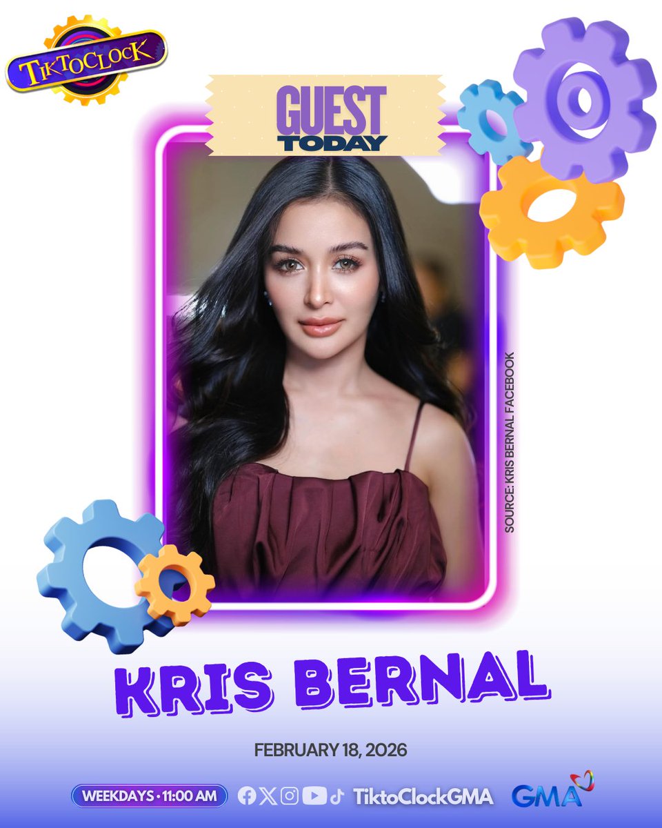TiktoClockGMA's tweet photo. Ang reunion na matagal ninyong hinihintay, mangyayari na! 🤩 Huwag palampasin ang muling pagsasama nina Aljur Abrenica at Kris Bernal, LIVE na LIVE ngayong Miyerkules! 😍💜

Kita-kits sa #TiktoClock mamayang 11:00 am, mga Tiktropa! 🎉✨ https://t.co/p14gf3U31T