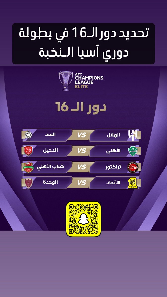 تحديد دور الـ16 في بطولة دوري آسيا الـنخبة