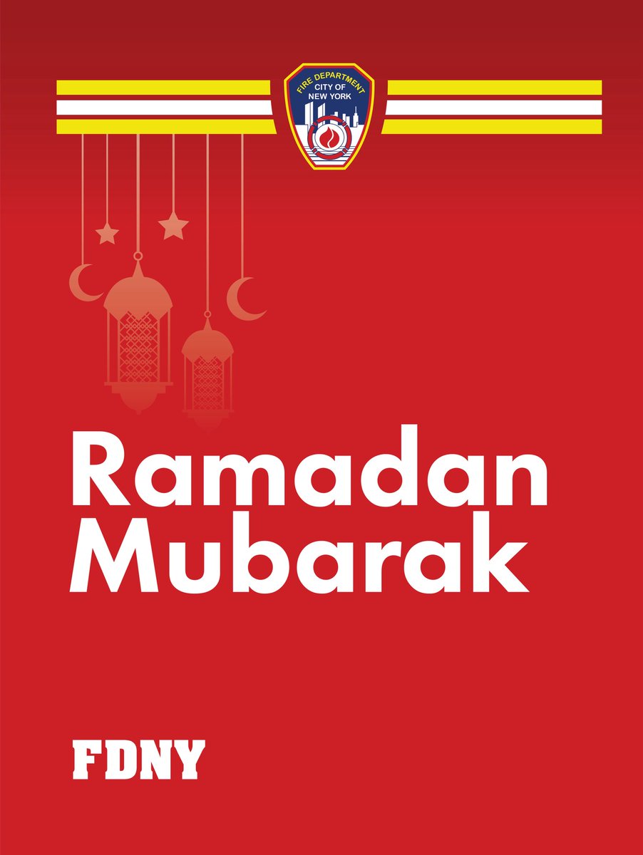 FDNY's tweet photo. Ramadan Mubarak to all who celebrate! https://t.co/Evfv1OWyng