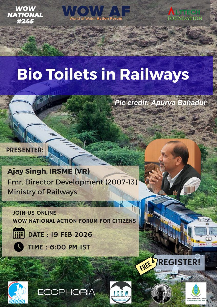 Railwhispers's tweet image. #IndianRailways is a management marvel of the world, running non-stop for 173 yrs. While the #railways takes the rap usually for disasters—it does not get credit for its phenomenal run every day—over 13,500 trains daily connecting 7,300+ stations &amp;amp; transporting..
@RailMinIndia