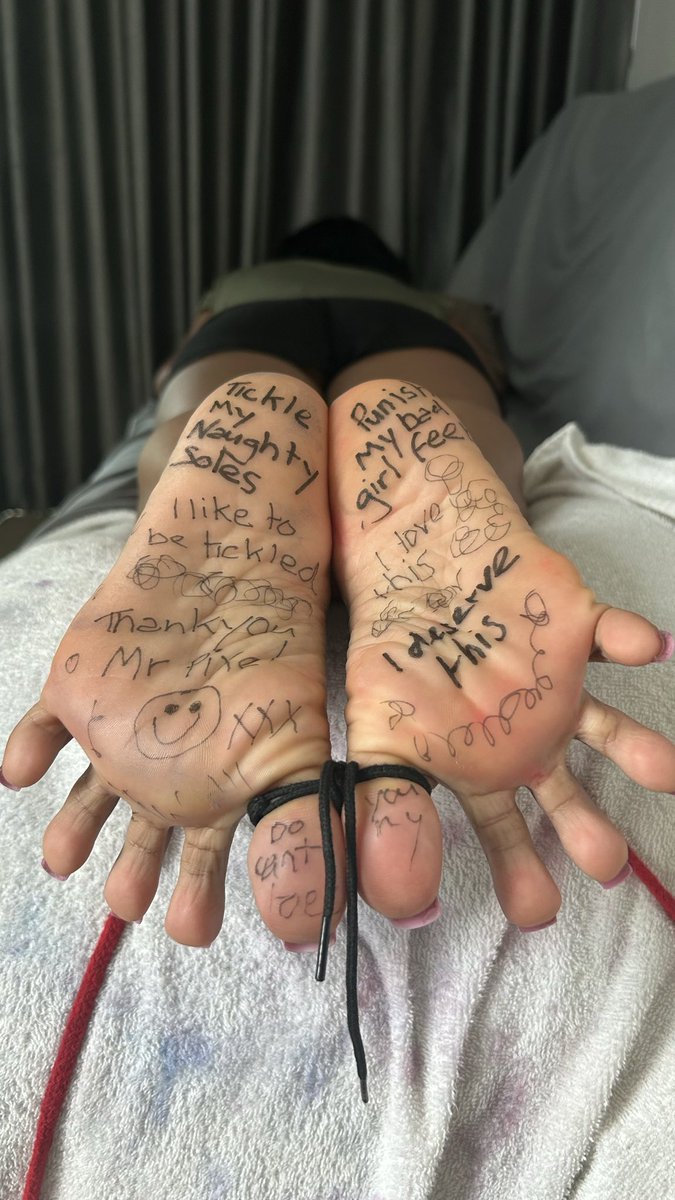 I had so much fun doing a custom tickling video yesterday. New levels of ticklishness for my soft soles 🤣🤣🤣