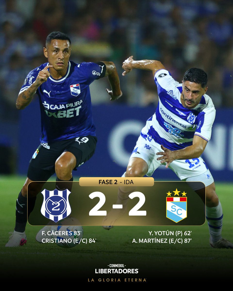 ⚔️⚽️ ¡PARTIDAZO! Un empate lleno de emociones entre <a href="/Club2deMayo/">CS 2 de Mayo</a> y <a href="/ClubSCristal/">Club Sporting Cristal</a>, en el estadio Río Parapití. 

🔜 Se define todo la próxima semana, en Lima.

#GloriaEterna