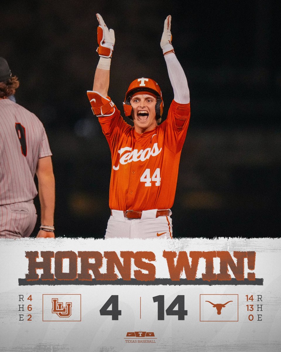 another day, another run-rule dub 🤘

#HookEm