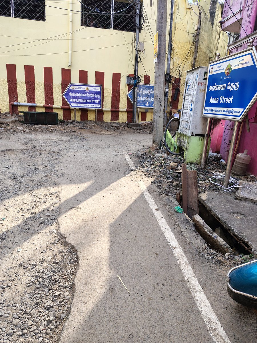 ParthibanCb's tweet photo. @chennaicorp Same road condition right now ...
 I don't know what the action is taken from your side... https://t.co/orLssKVQj7