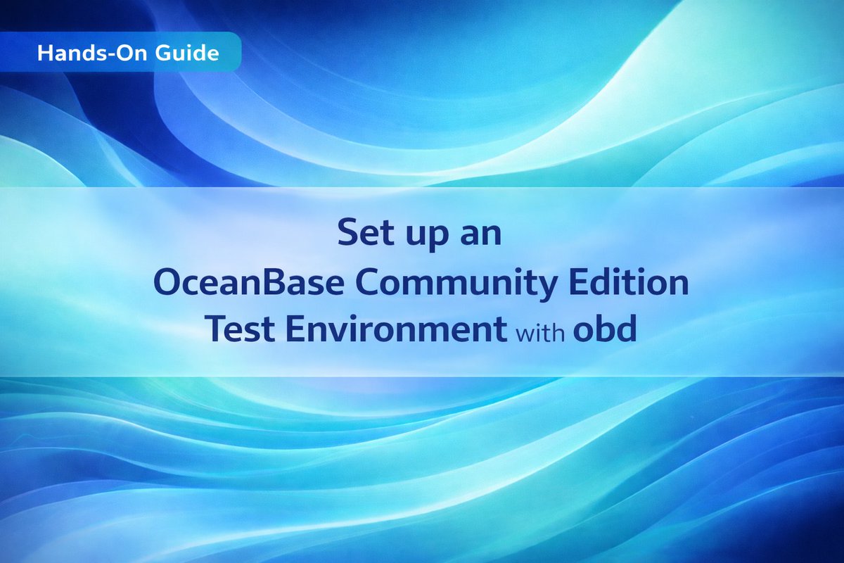 OceanBase tweet media