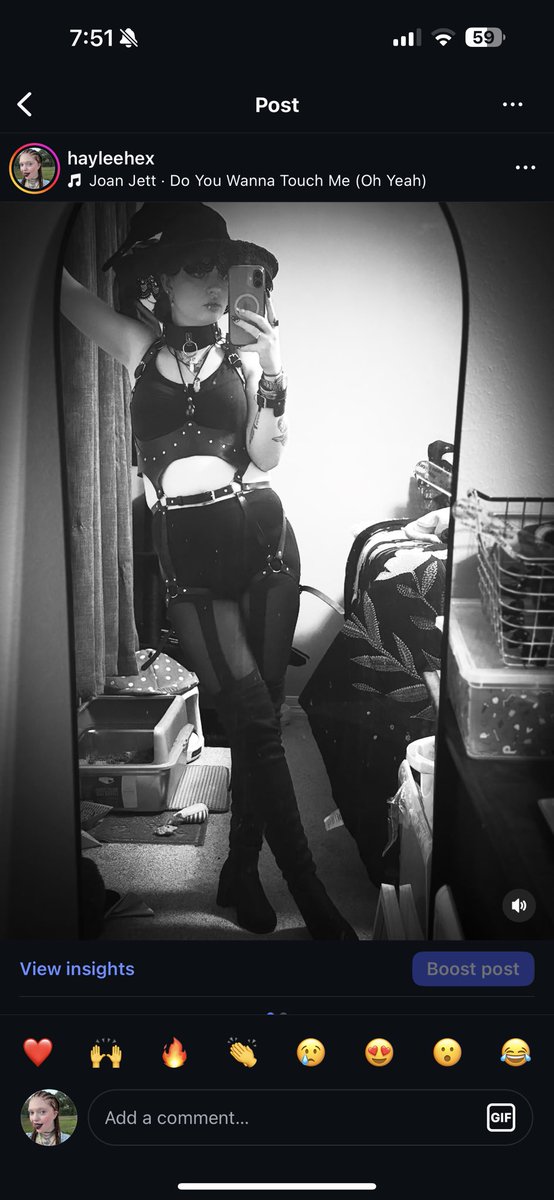 HayleeHex's tweet photo. Kinda like the first time I was trying on this harness I had just gotten and was all by myself with no help…such a shame. Very confusing, so many buckles. I’m 90% sure I got it right in the end haha https://t.co/KOyslPEfQI