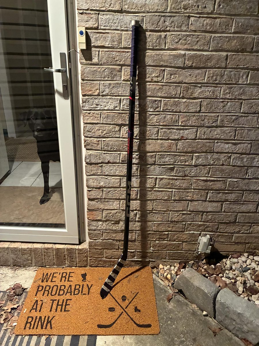 Put my stick out tonight in support of the Rhode Island hockey community.  So sad.