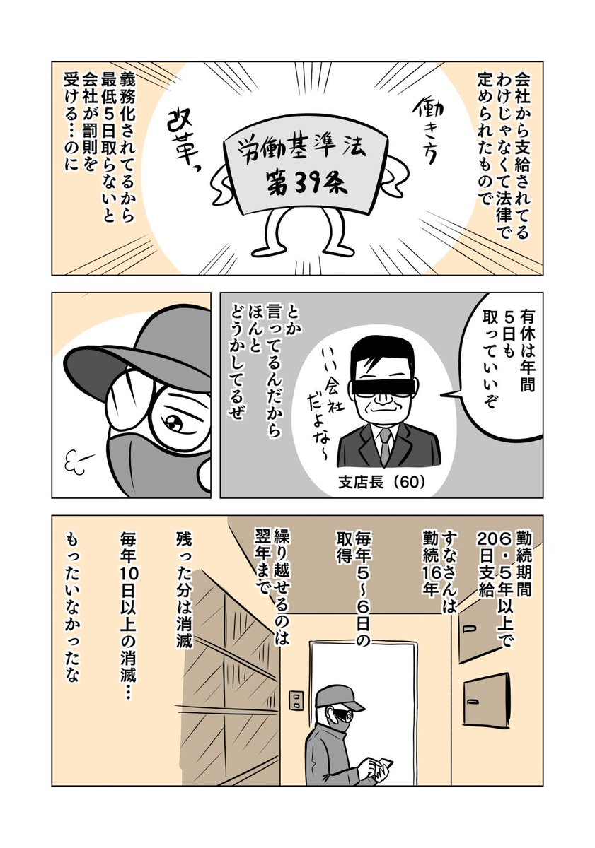 皆さんは今年の有給休暇は取れてますか?
3/11

#ちりつも日常 