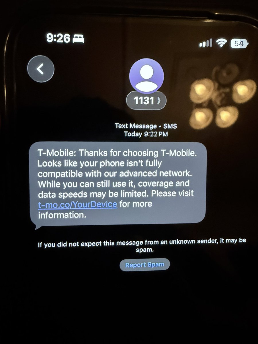 jzone90's tweet photo. @TMobile @MikeSievert Why would you sell a iPhone 17 Pro Max in your app that is not fully compatible with your network. That makes no sense. https://t.co/7kI3XE6TdU