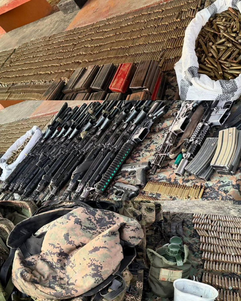 🚨#URGENTE 

¡FUERZAS ARMADAS APREHENDE A 9 GUERRILLEROS DEL GRUPO CRIMINAL “FRENTE OLIVER SINISTERRA”! 💪 

➡️En el sector Zapallo, cantón Eloy Alfaro, provincia de #Esmeraldas, una segunda fase de operación militar ejecutada por <a href="/FFAAECUADOR/">Fuerzas Armadas del Ecuador</a>, permitió desmantelar una célula del