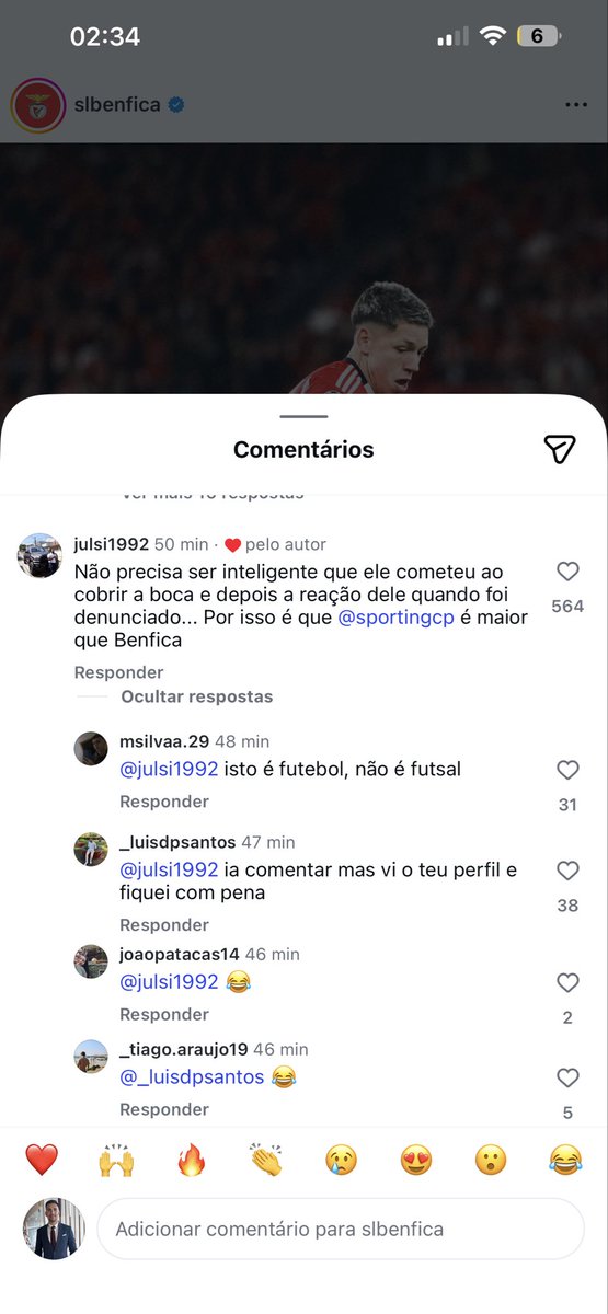 O admin do Benfica sabe oque é bom
