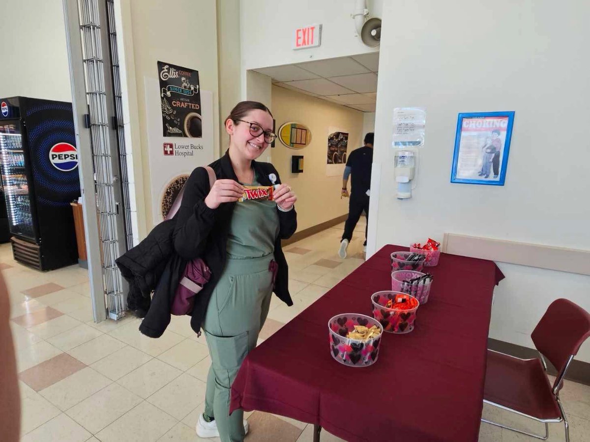 In celebration of Valentine’s Day last week, employees at Lower Bucks Hospital enjoyed a festive treat. The occasion offered a pleasant break from the workday, fostering connection among staff, boosting morale, and providing a warm opportunity to celebrate together.