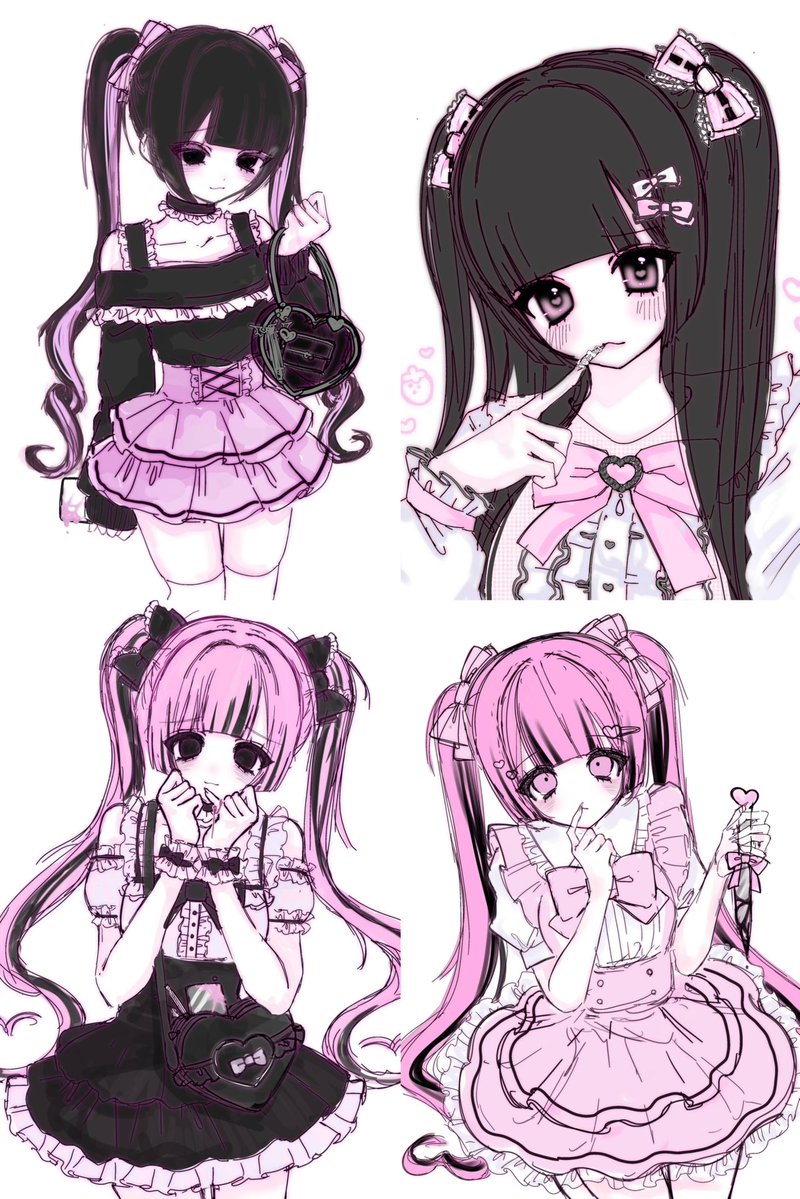 ♥ ラフ依頼募集 納期は3月中を予定してます。 ※サンプル画像よりも線