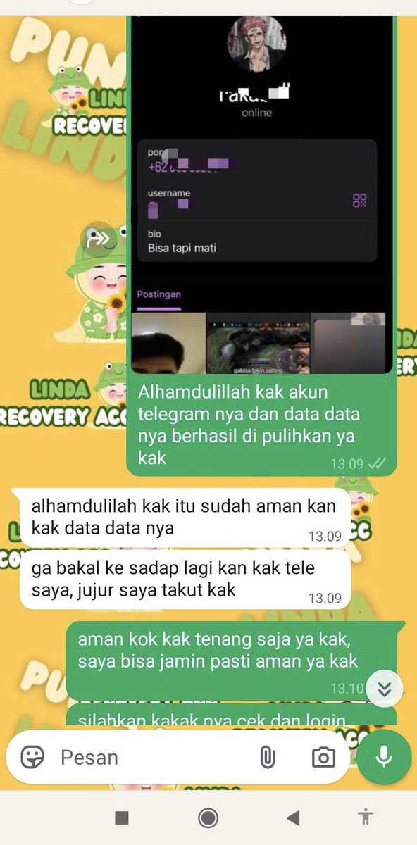 leuhcn's tweet photo. JASA PEMULIHAN AKUN &amp; HAPUS AKUN

1•AKUN LUPA PASWORD/KE HACK
2•JASA SADAP WA
3•JASA SUSPEND/UNSUSPEND AKUN
4•JASA HAPUS AKUN
5•JASA HACK/PULIHKAN
AKUN,GMAIL,INSTAGRAM,TWITER,FBTIKTOK,TELEGRAM,DLL
6•JASA LACAK

Full testi,fast respon,amanah
https://t.co/TbGtb6eMxy https://t.co/9H3K1pPfi8