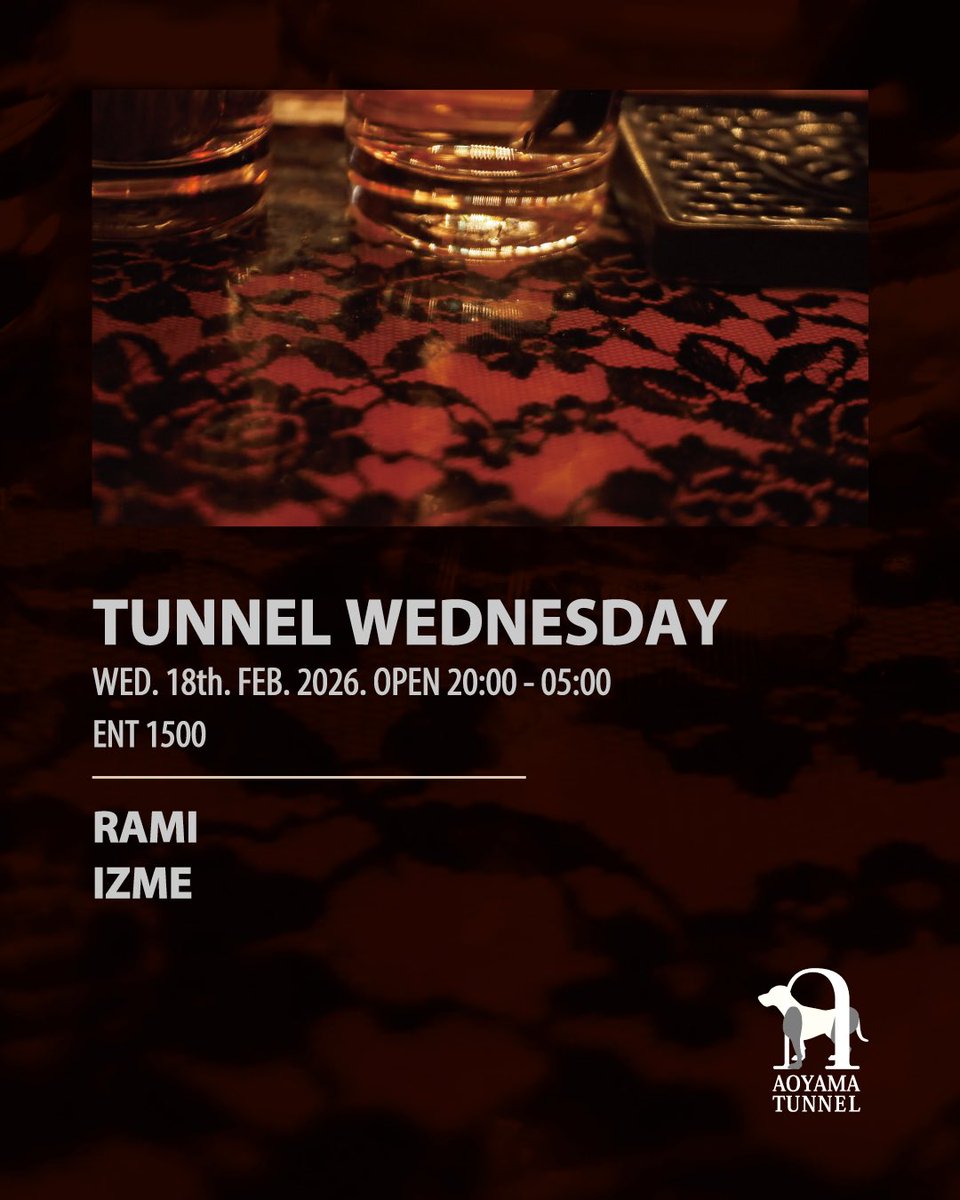 yumelander's tweet image. TONITE🫦2.18 WED
at RED BAR

DJ: 11 pm - 5 am
SHOWHEY @sbt_s
YUME

Opening DJ: 8 pm-
KEIKO./Funacoshi

🦁🐕

at TUNNEL
Open 8 pm - 5 am

DJ:
RAMI
IZME

SPECIALなサウンドシステムと魅惑のINTERIORの素敵なVENUEです
遊びに来てね

#redbar_aoyama
#redbar
#chandelier
#interiör
#antique