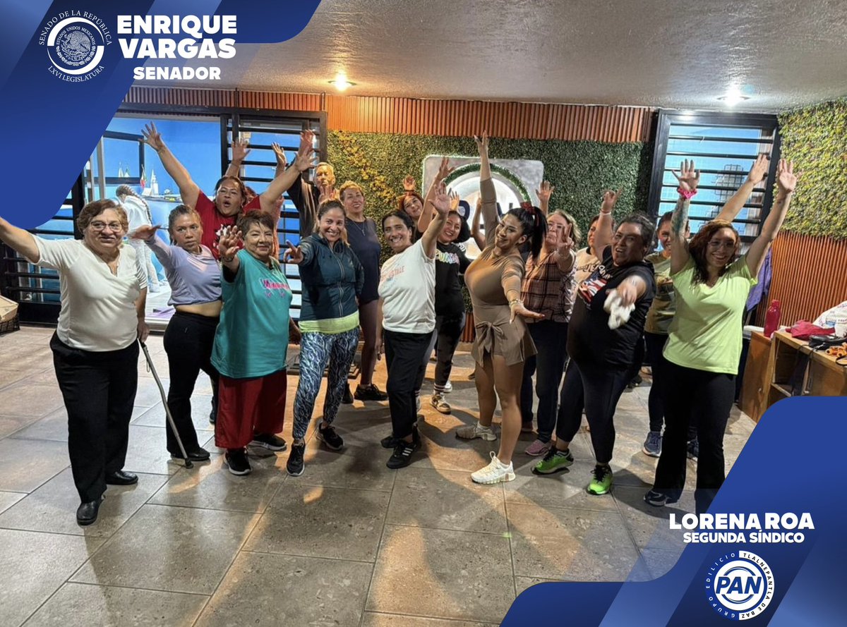 loreroa19's tweet photo. ¡Seguimos activándonos por la salud! 💙✨
En el CDM del PAN Tlalnepantla fomentamos la cultura del deporte. 

De la mano del Senador @EnriqueVargasdV y su servidora, impulsamos acciones que fortalecen la salud en #Tlalnepantla.

#LorenaRoa #SegundaSíndico #UnidosHacemosElCambio https://t.co/xCZO17lrIz