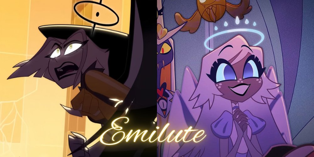 LCatnoir94615's tweet photo. my favorite Hazbin rarepairs: #royalroot #emilute #glamspear #sapphic #HazbinHotel https://t.co/KRVgtLtLHT