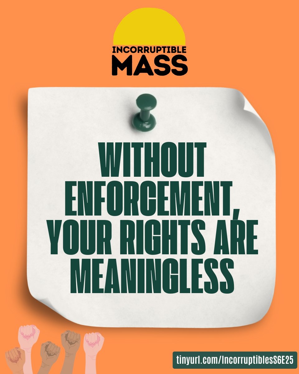 Incorruptibl_MA's tweet photo. If the government ignores your constitutional rights, it's as good as if they aren't rights at all—no amendment or Supreme Court decision required. Don't miss our conversation with Kade Crockford about data privacy in the age of ICE—listen now at https://t.co/j89QR0GVTW https://t.co/Bli7MY92BN