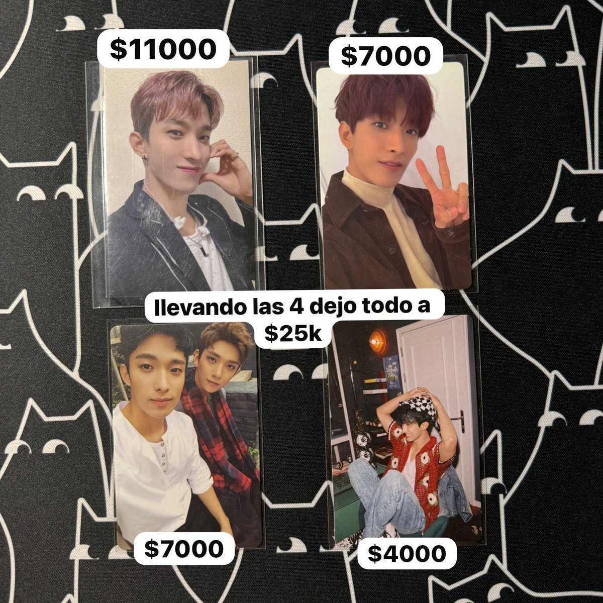 orangeboos's tweet photo. holi estoy vendiendo pcs de svt y pristin pleek hago precio si se llevan más de una cosa 🙏🏻 entregas en barrio chino los domingos o hago envíos por paqar a todo el país !! pueden ver mis proofs en ig (@ ikyeomtube) https://t.co/6T6klmr1xK