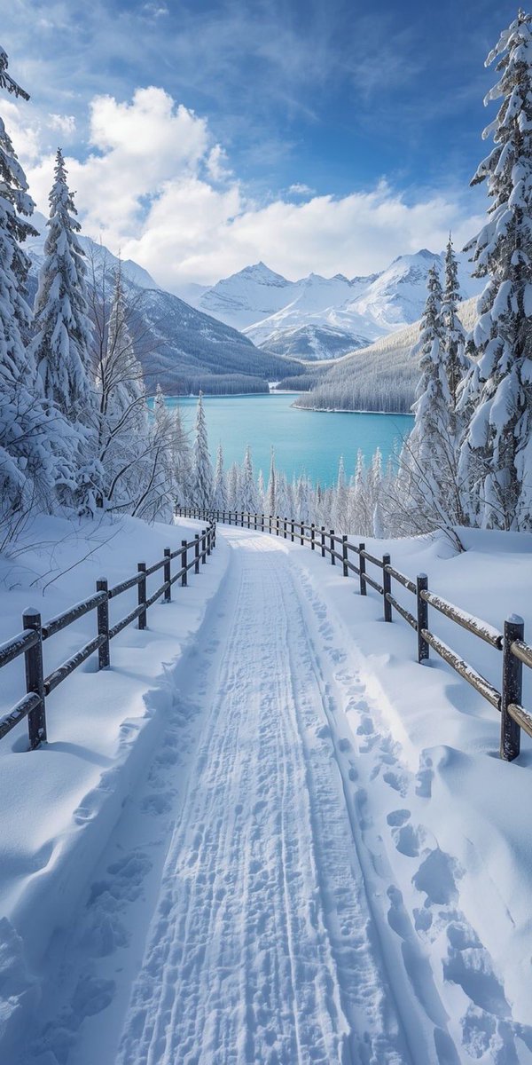 purenature_1's tweet photo. Winter pathway  ❄️🌨️🏔️ #snow https://t.co/6kCKgScbMr