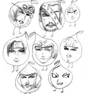 うん十年前に妹が描いたさんむそ絵出てきて吹いた