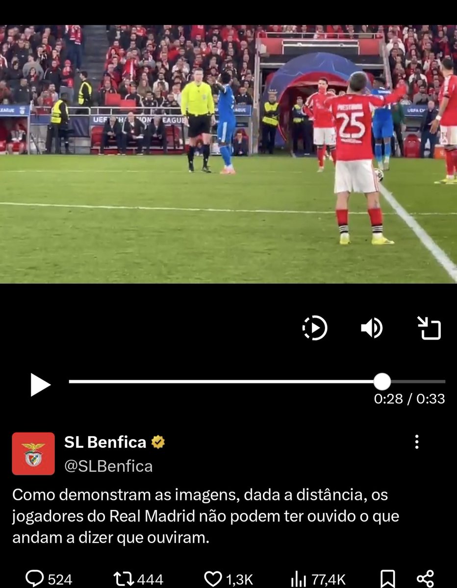 zackneutro54's tweet photo. @SLBenfica Poderia me dizer, porque seu jogador reagiu tão rápido a denuncia do vini sem saber o que havia sido denunciado ao árbitro, pois é, dessa distância que ele está do vini e do árbitro, e já sabia o que estava em pauta lá, engraçado, né???????????? https://t.co/DmPqZt267L
