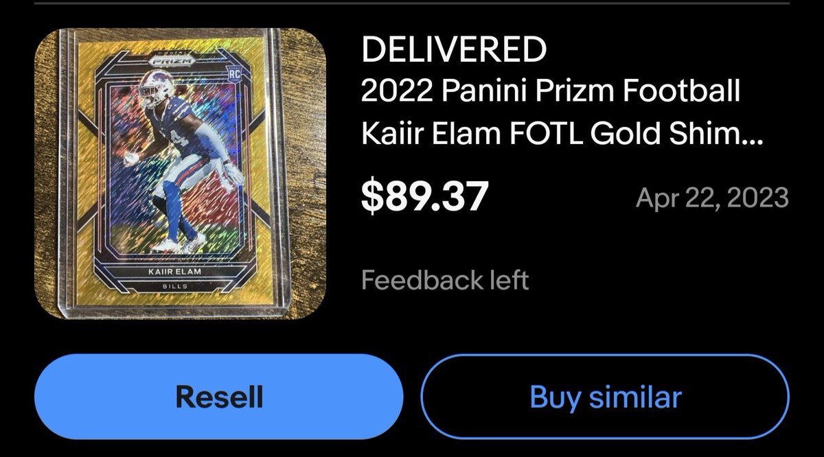 I was looking through my old Ebay purchases and was reminded of a time when I was all in on Elam 😭
